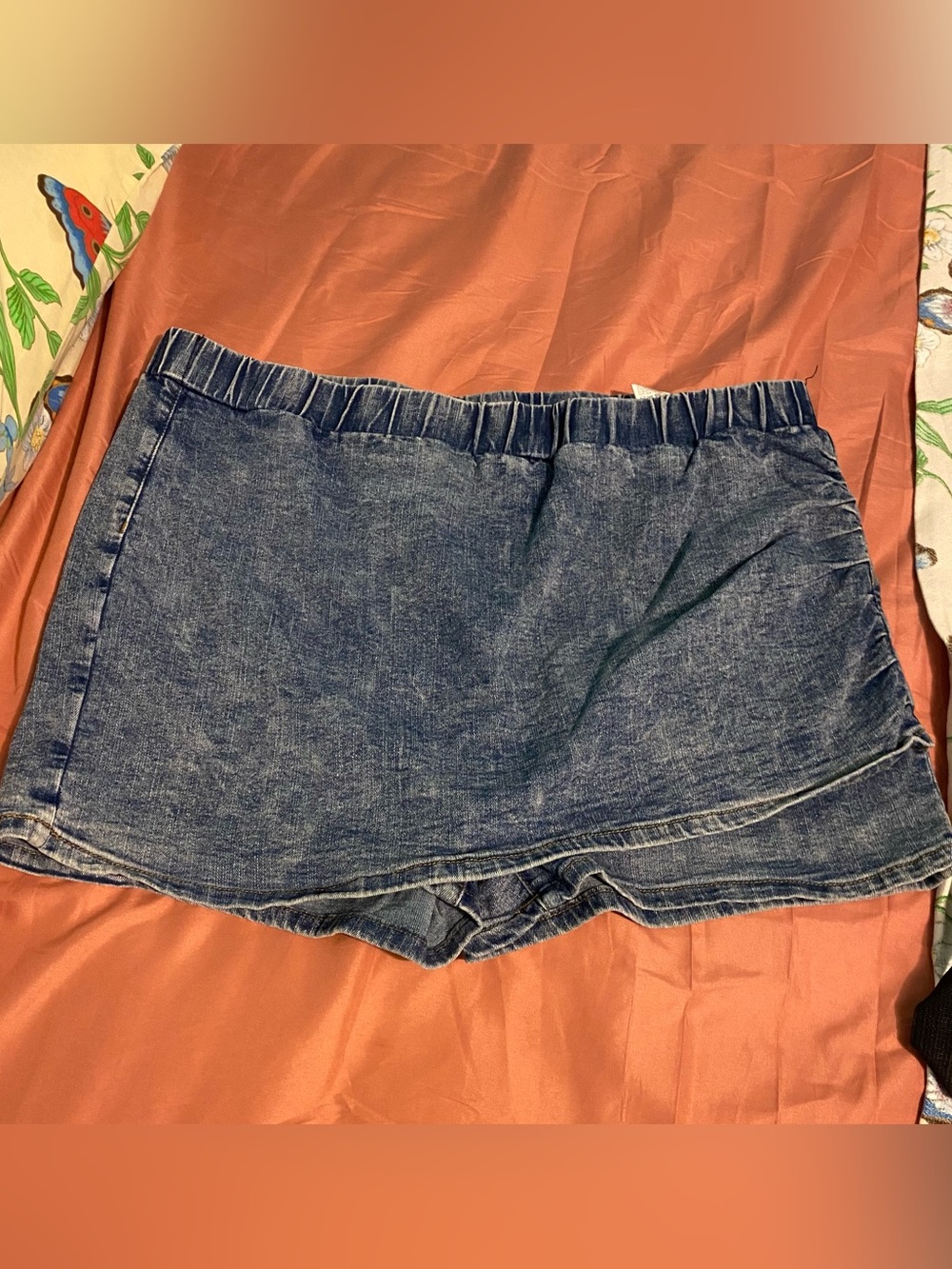 SHEIN Blue Denim Skort Shorts